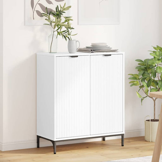 vidaXL Πλαϊνό γραφείο Λευκό 69,5 x 33 x 82 εκ. Επεξεργασμένο ξύλο