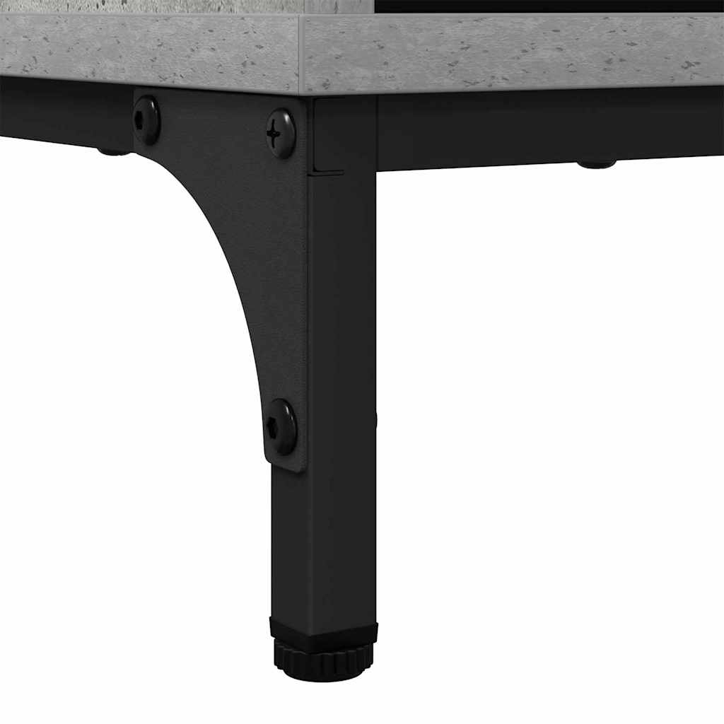 vidaXL Πλαϊνό γραφείο Γκρι σκυροδέματος 69.5 x 33 x 82 εκ.