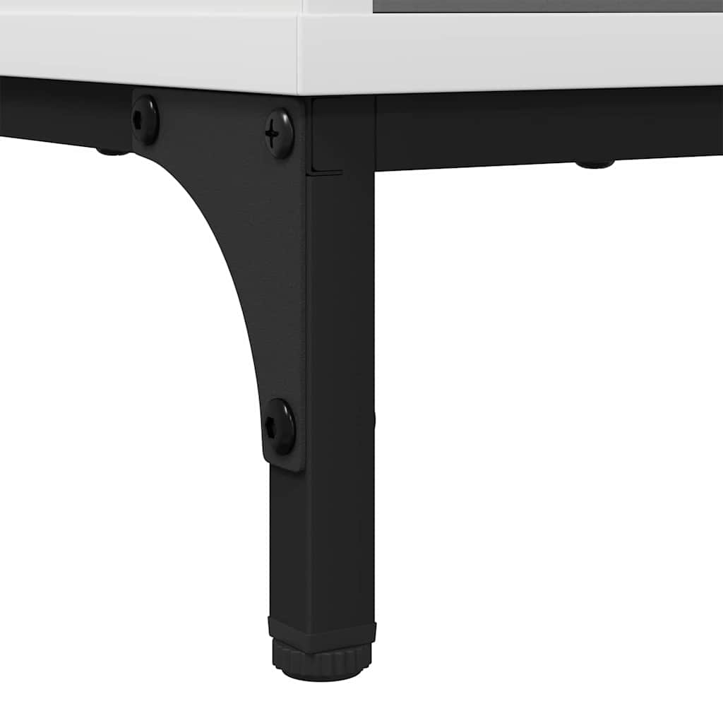 vidaXL Πλαϊνό γραφείο Λευκό 79.5 x 33 x 82 εκ Επεξεργασμένο ξύλο