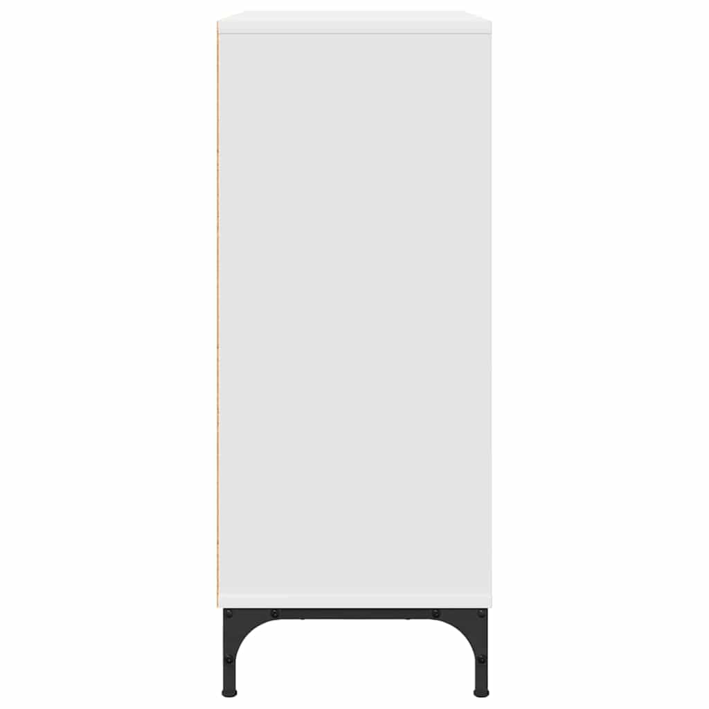 vidaXL Πλαϊνό γραφείο Λευκό 79.5 x 33 x 82 εκ Επεξεργασμένο ξύλο