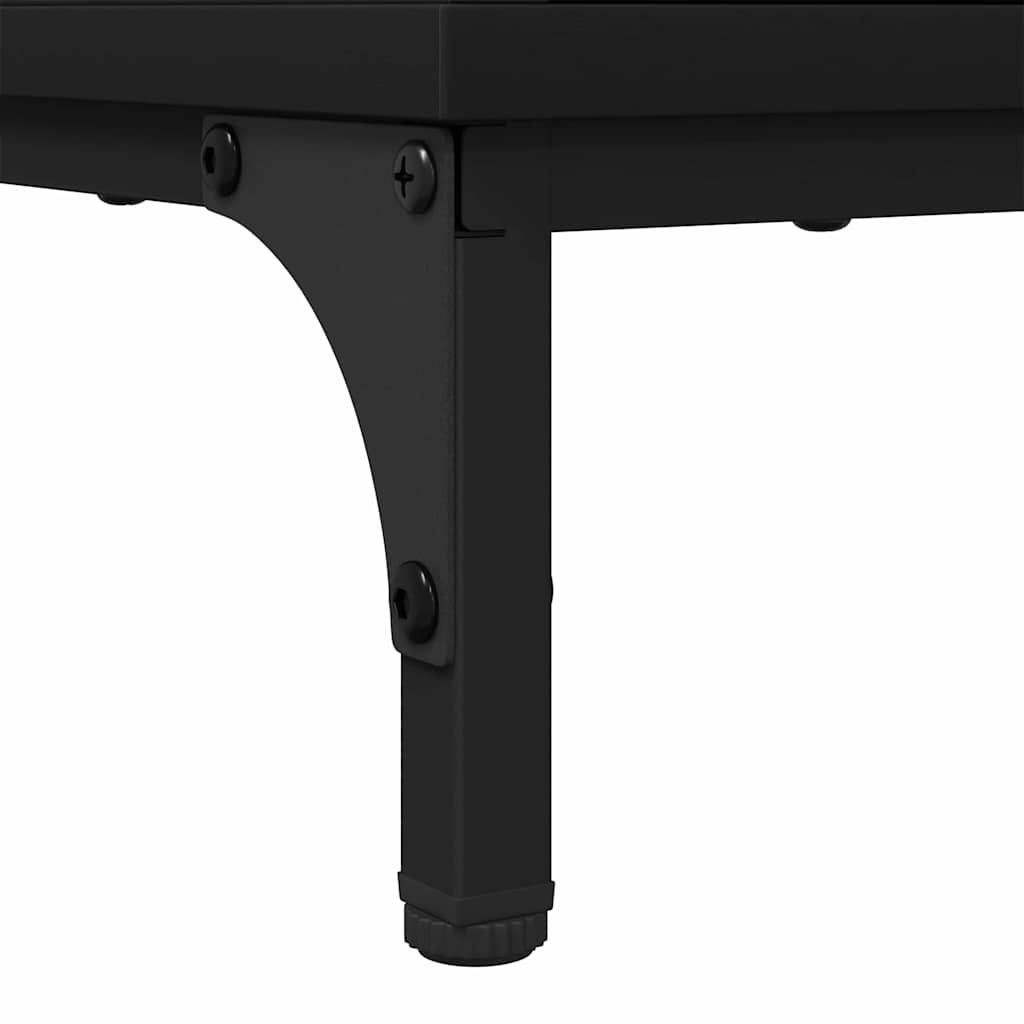 vidaXL Τραπεζάκι σαλονιού Μαύρο 90 x 49 x 46 εκ. Επεξεργασμένο ξύλο