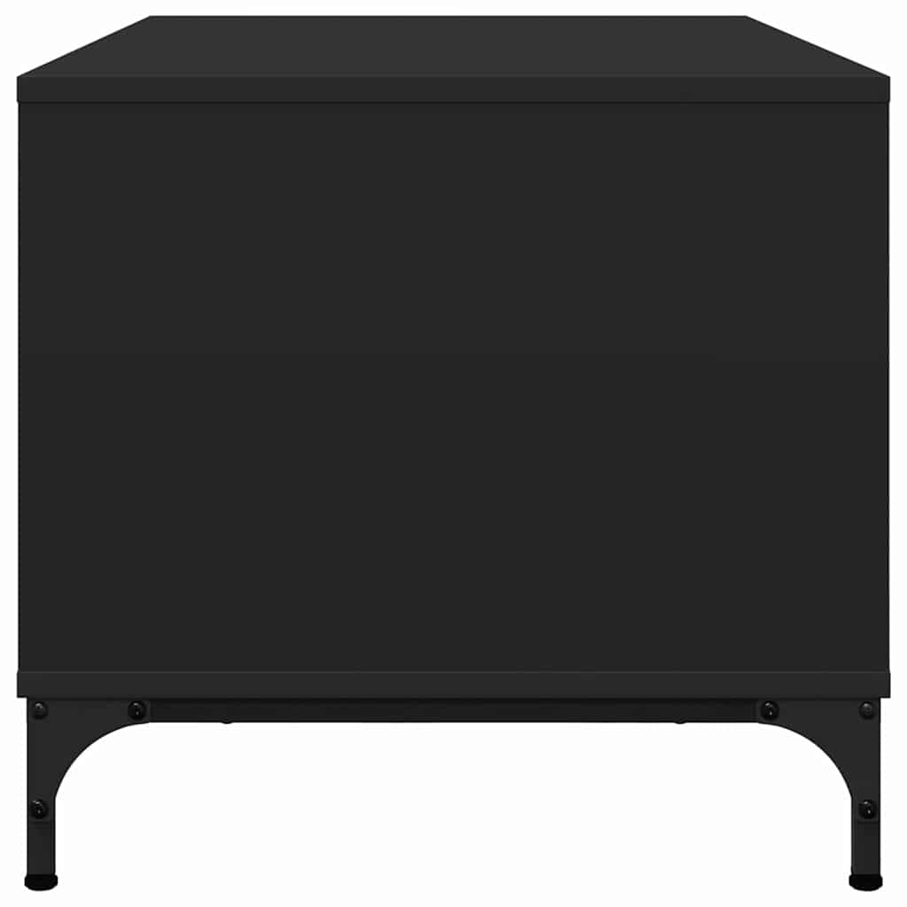 vidaXL Τραπεζάκι σαλονιού Μαύρο 90 x 49 x 46 εκ. Επεξεργασμένο ξύλο