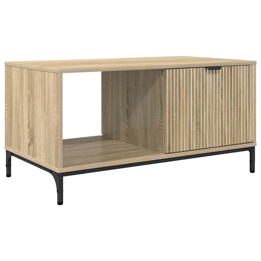 vidaXL Τραπεζάκι σαλονιού με συρτάρι Δρύς Sonoma 90 x 49 x 46 εκ.