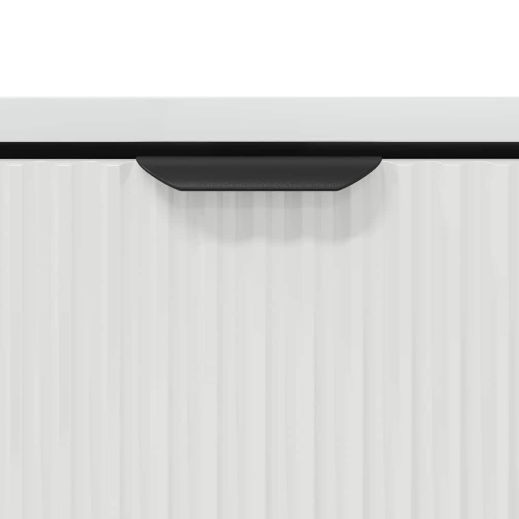 vidaXL Τραπεζάκι σαλονιού Γυαλιστερό λευκό 90 x 49 x 46 εκ.