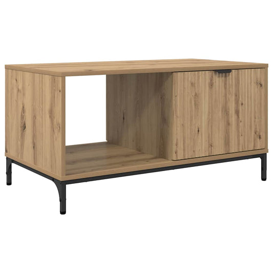 vidaXL Τραπεζάκι σαλονιού με συρτάρι Artisan Oak 90 x 49 x 46 εκ.