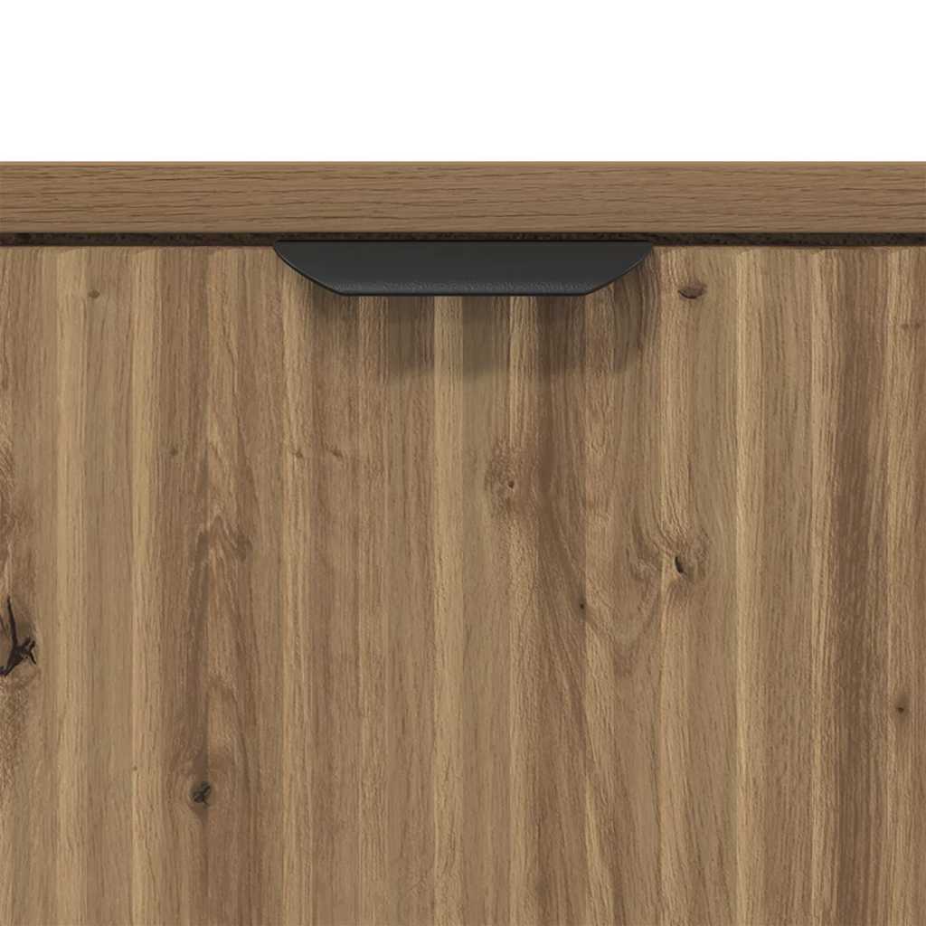vidaXL Πλαϊνό γραφείο με συρτάρι Artisan Oak 89,5 x 33 x 82 εκ.