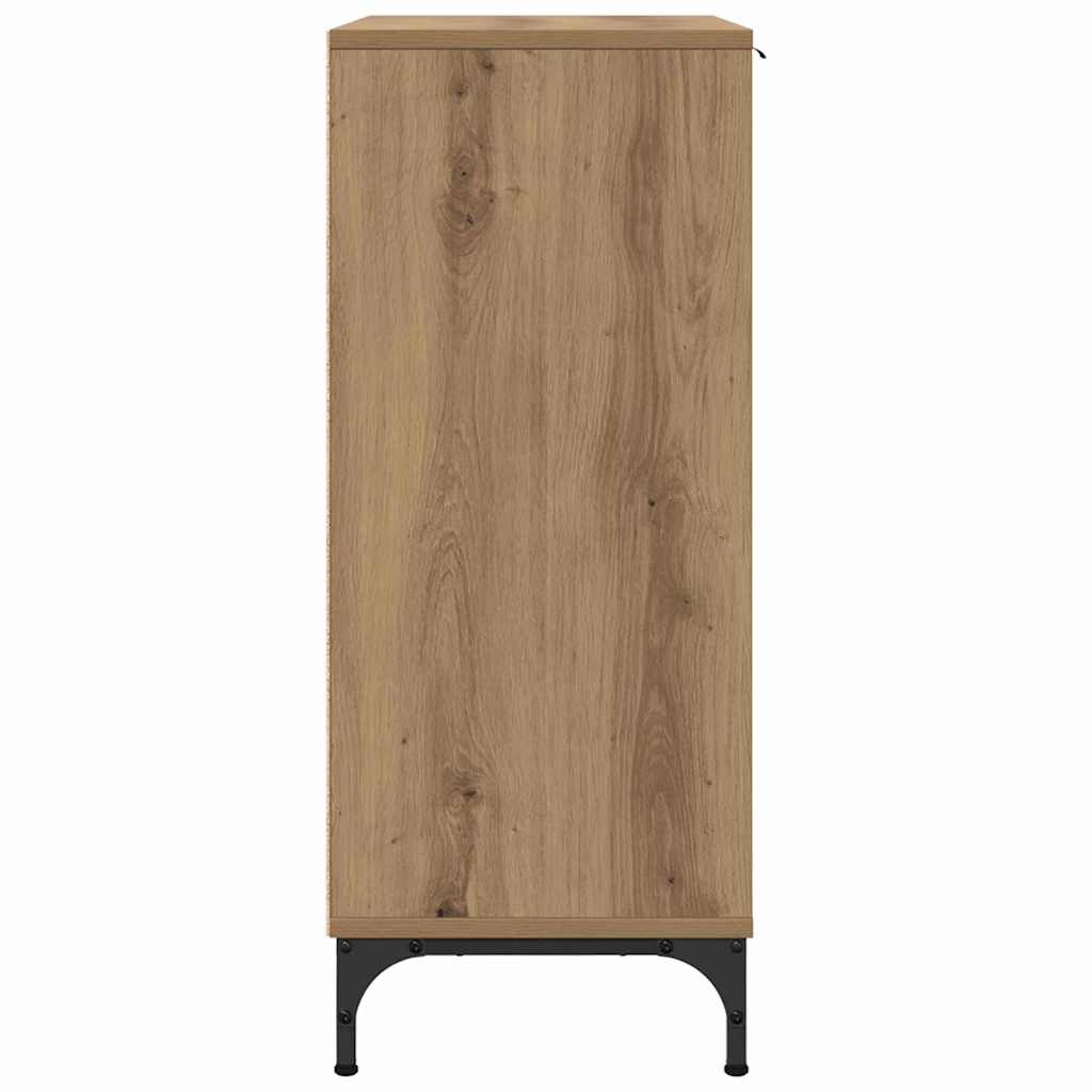 vidaXL Πλαϊνό γραφείο με συρτάρι Artisan Oak 89,5 x 33 x 82 εκ.