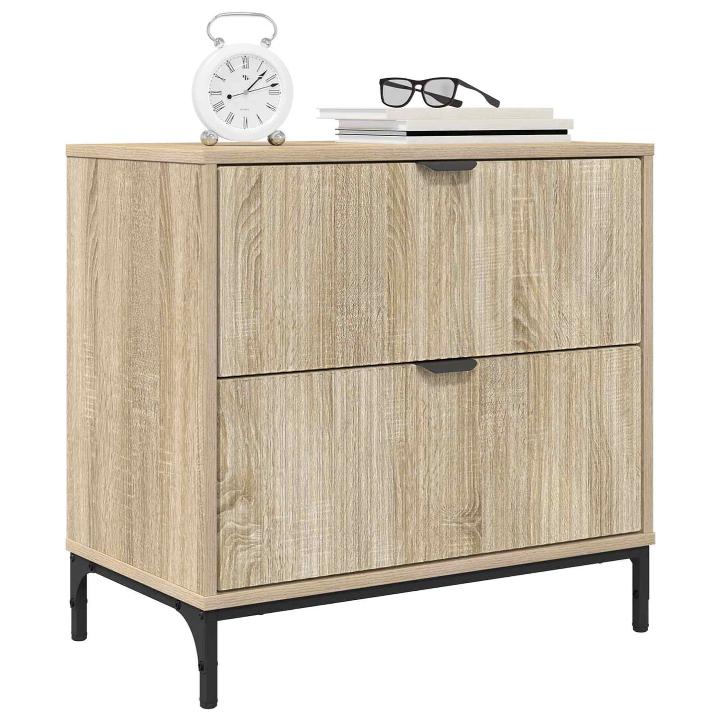 vidaXL Κομοδίνο Sonoma Δρυς 63.5 x 36 x 61 εκ Επεξεργασμένο ξύλο