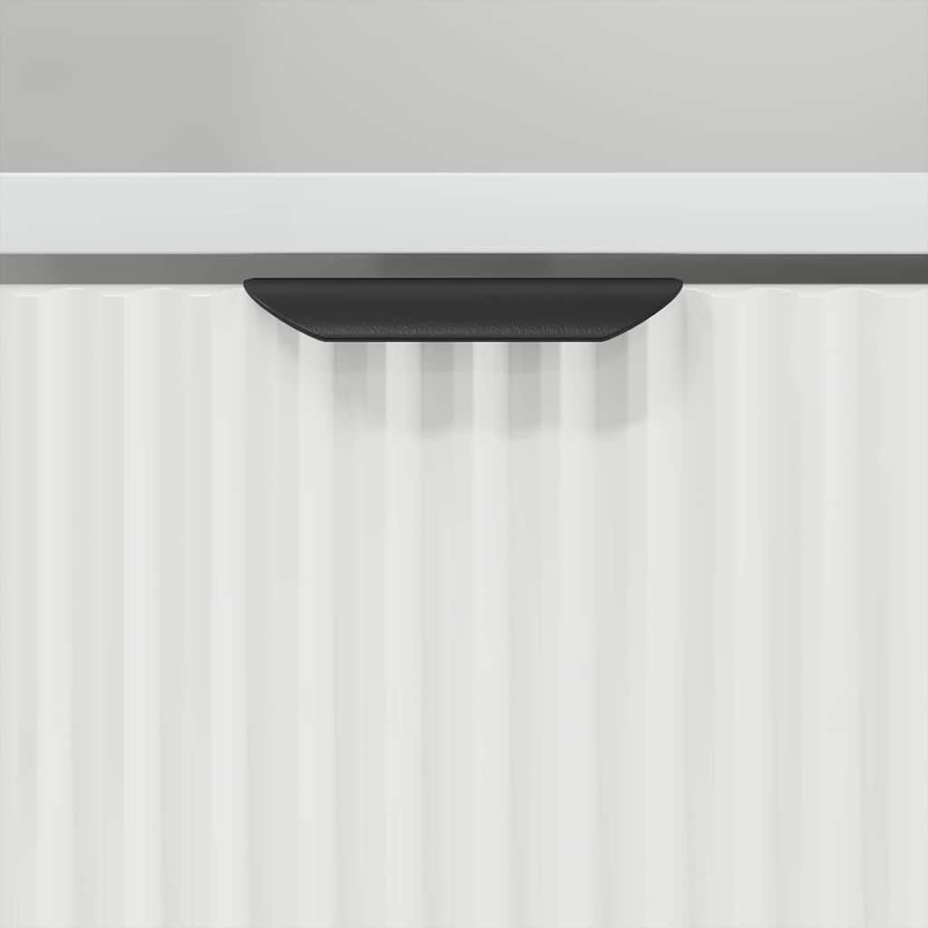 vidaXL Κομοδίνα 2 pcs Λευκό 49 x 36 x 61 εκ Επεξεργασμένο ξύλο