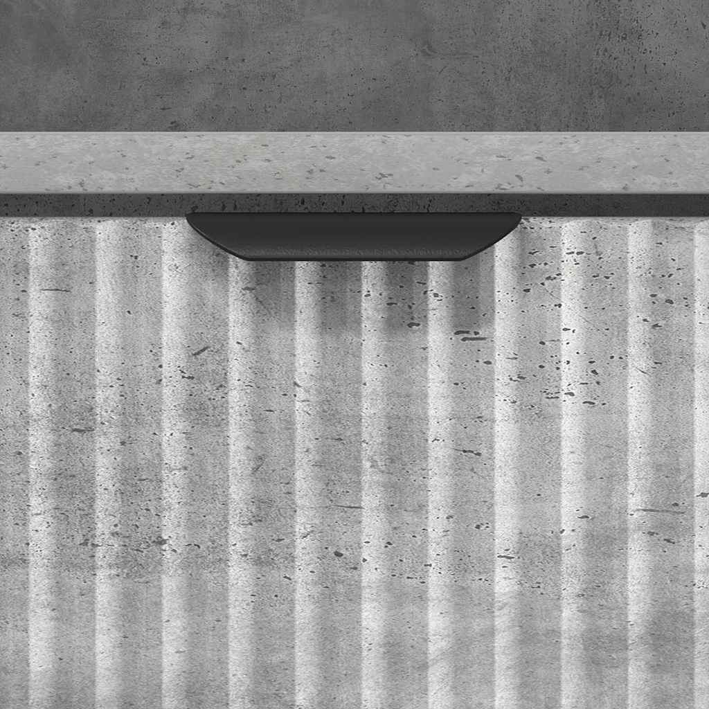 vidaXL Κομοδίνα με συρτάρι 2 pcs Γκρι σκυροδέματος 49 x 36 x 61 εκ