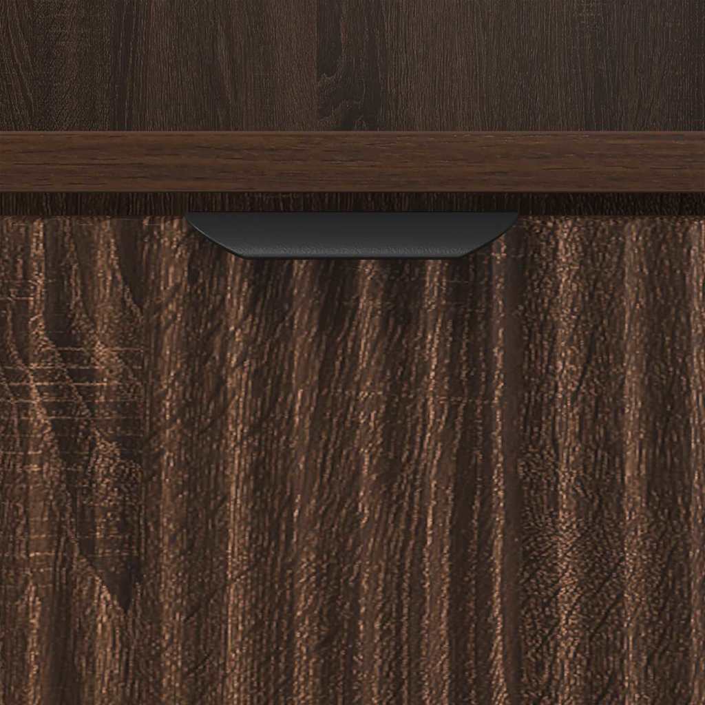 vidaXL Κομοδίνα 2 pcs Καφέ δρυς 49 x 36 x 61 εκ Επεξεργασμένο ξύλο
