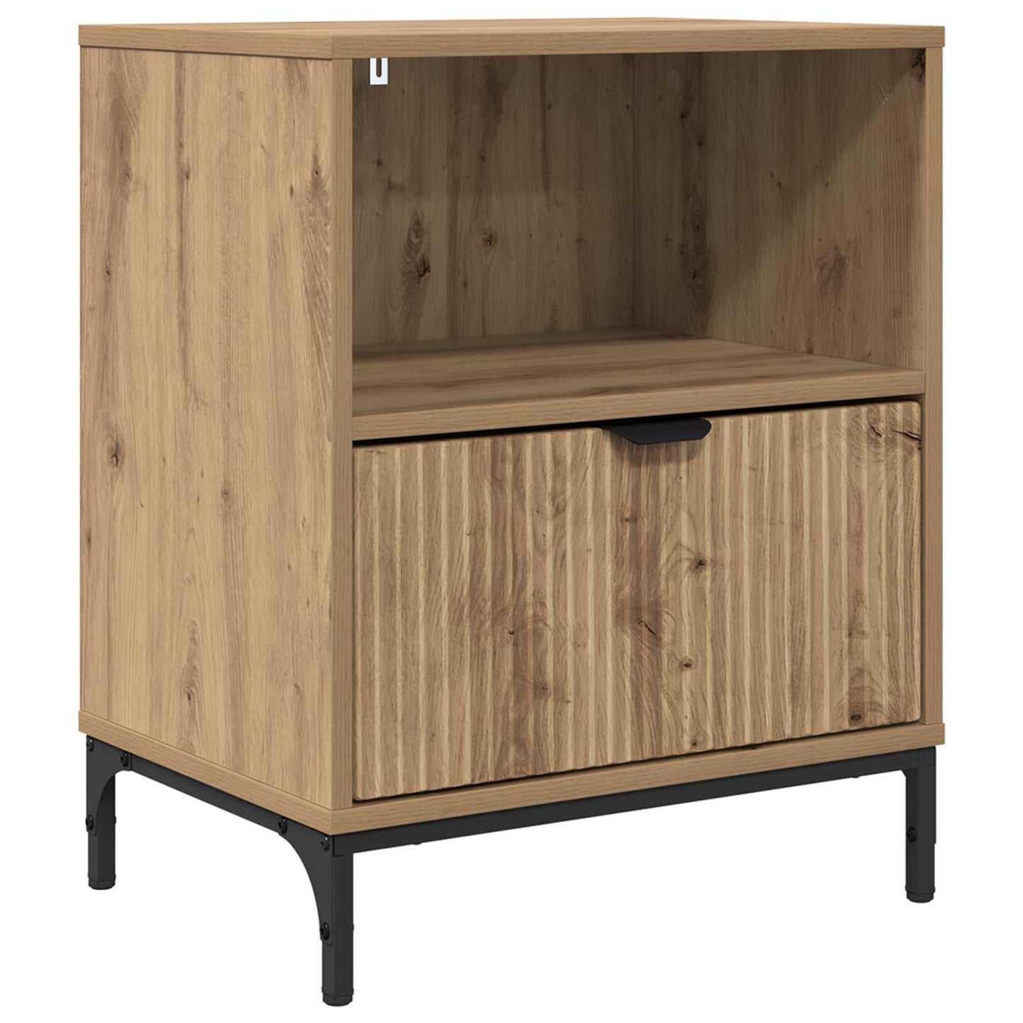 vidaXL Κομοδίνο artisan δρυς 49 x 36 x 61 εκ Επεξεργασμένο ξύλο