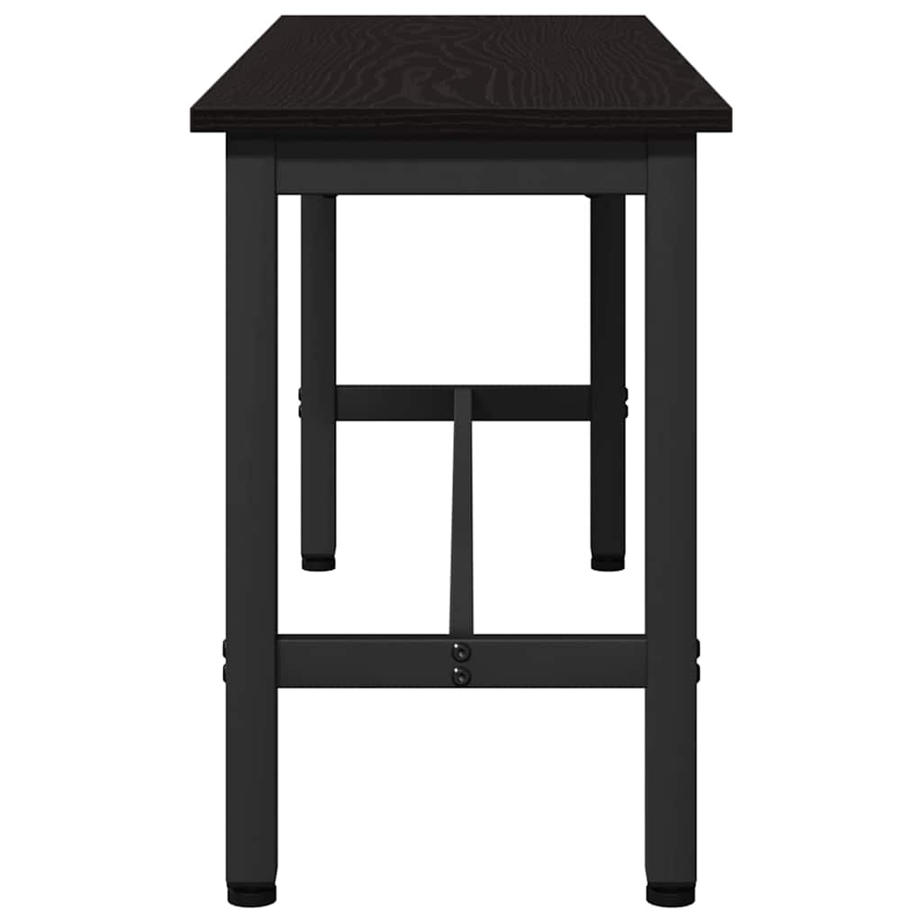 vidaXL Καθιστικό Σαλονιού 2 pcs Μαύρη Οξυά 100 x 32,5 x 48,5 εκ.