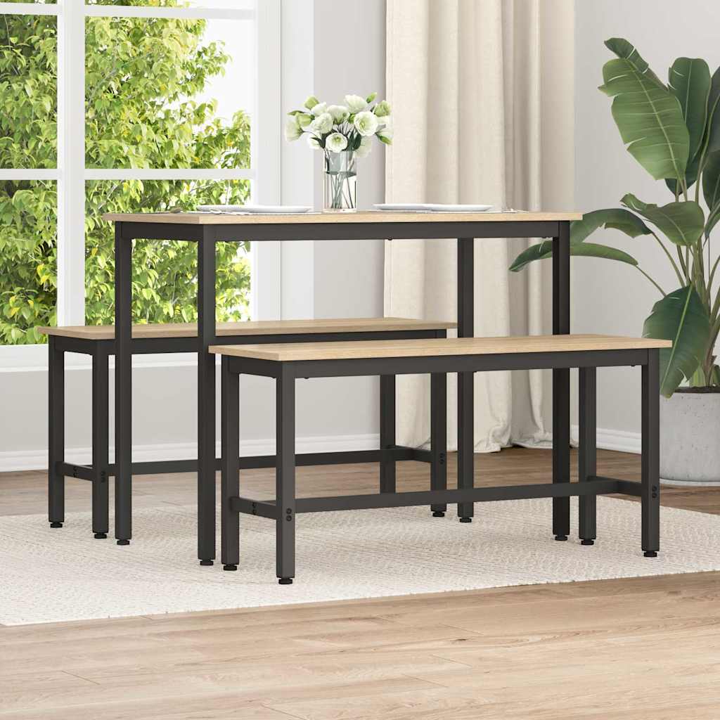 vidaXL Καθιστικό Σαλονιού 2 pcs Δρύς Sonoma 100 x 32,5 x 48,5 εκ.
