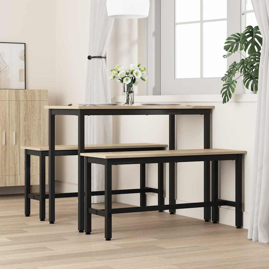 vidaXL Καθιστικό Σαλονιού 2 pcs Δρύς Sonoma 100 x 32,5 x 48,5 εκ.