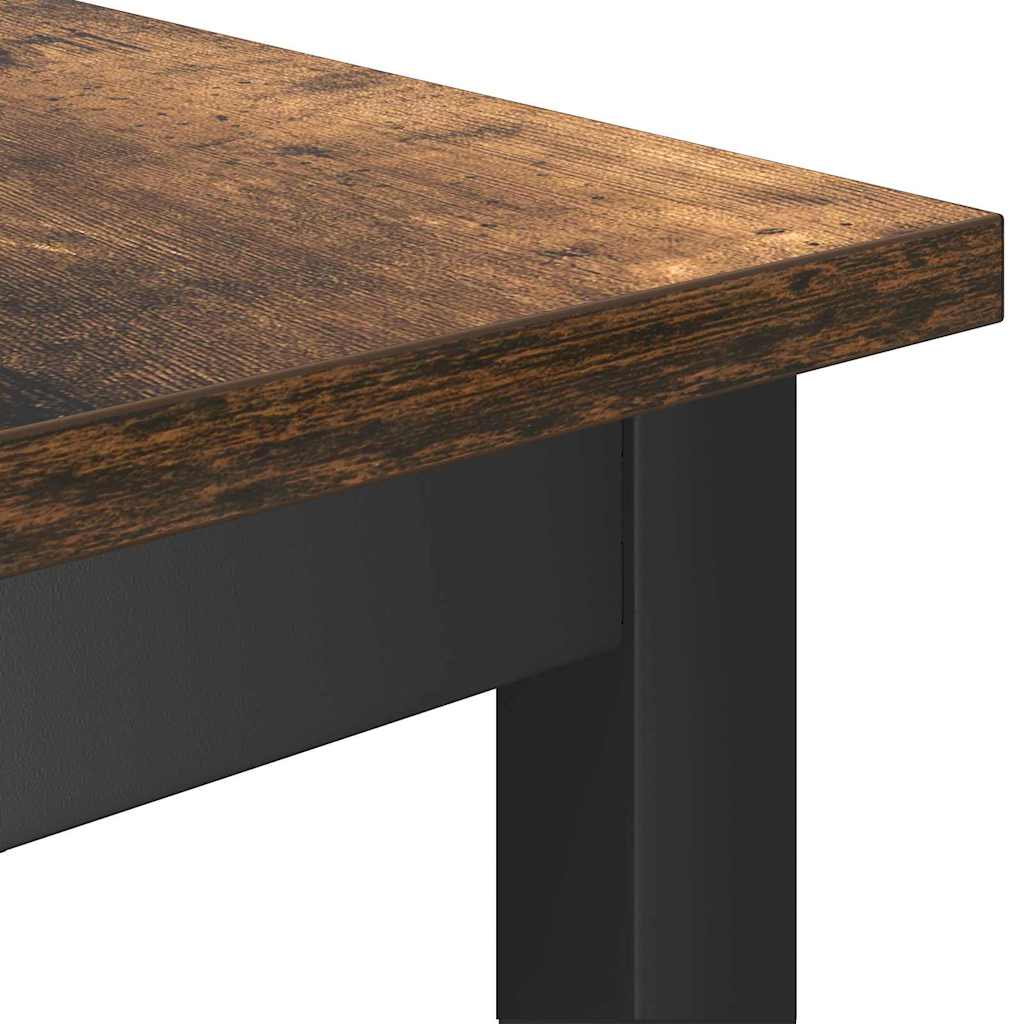 vidaXL Καθιστικό Σαλονιού Καπνιστό Δρύς 100 x 32,5 x 48,5 εκ.