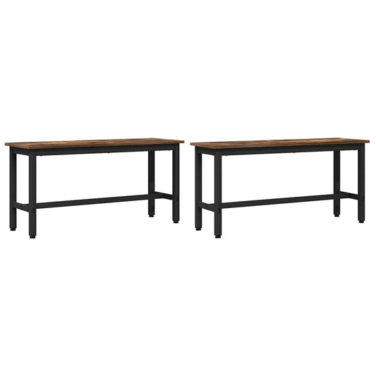 vidaXL Καθιστικό Σαλονιού 2 τμχ. 100 x 32,5 x 48,5 εκ.