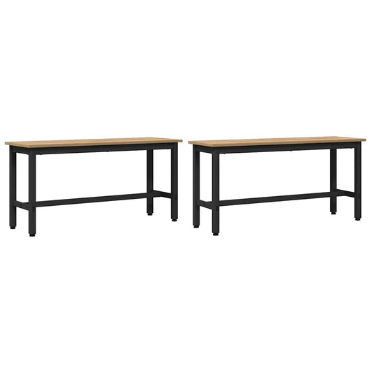 vidaXL Καθιστικό Σαλονιού 2 pcs Artisan Oak 100 x 32,5 x 48,5 εκ.