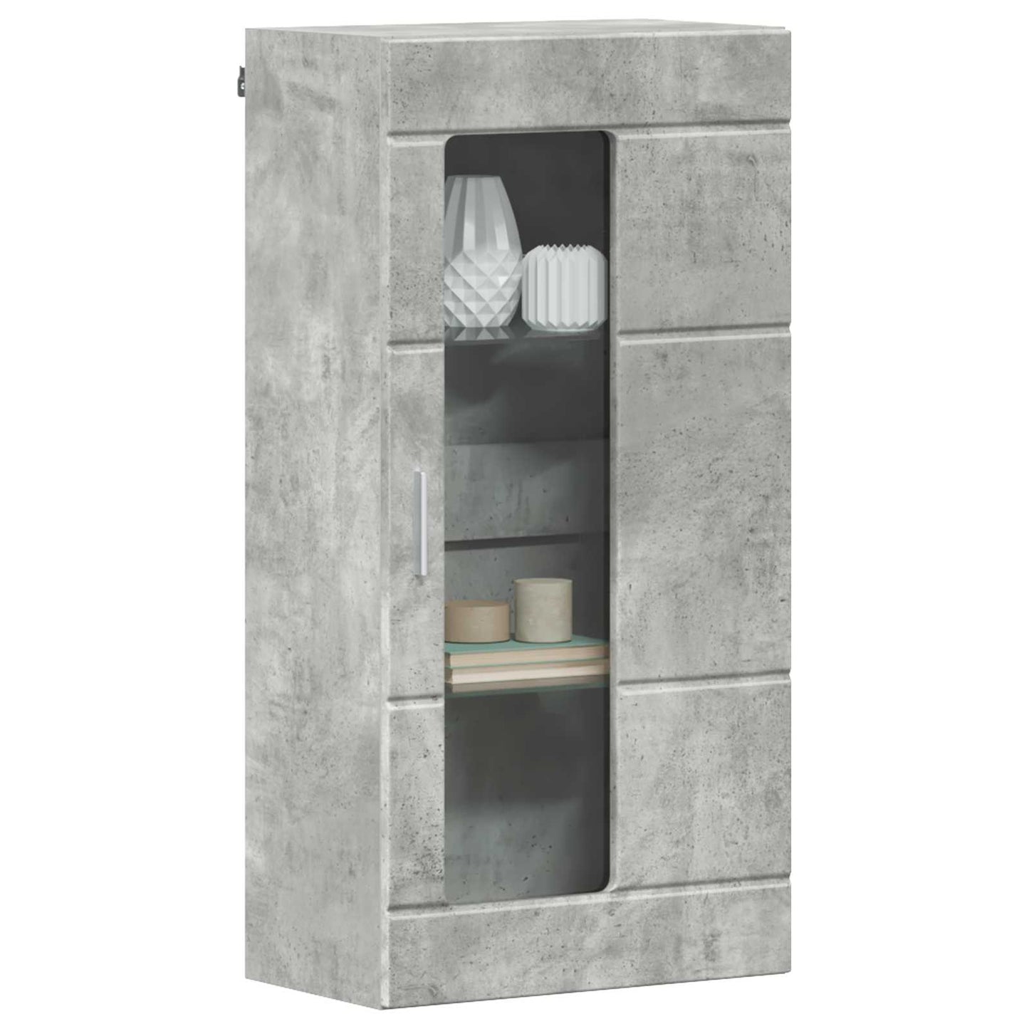 vidaXL Ντουλάπα τοίχου Γκρι σκυροδέματος 55 x 29 x 100 εκ