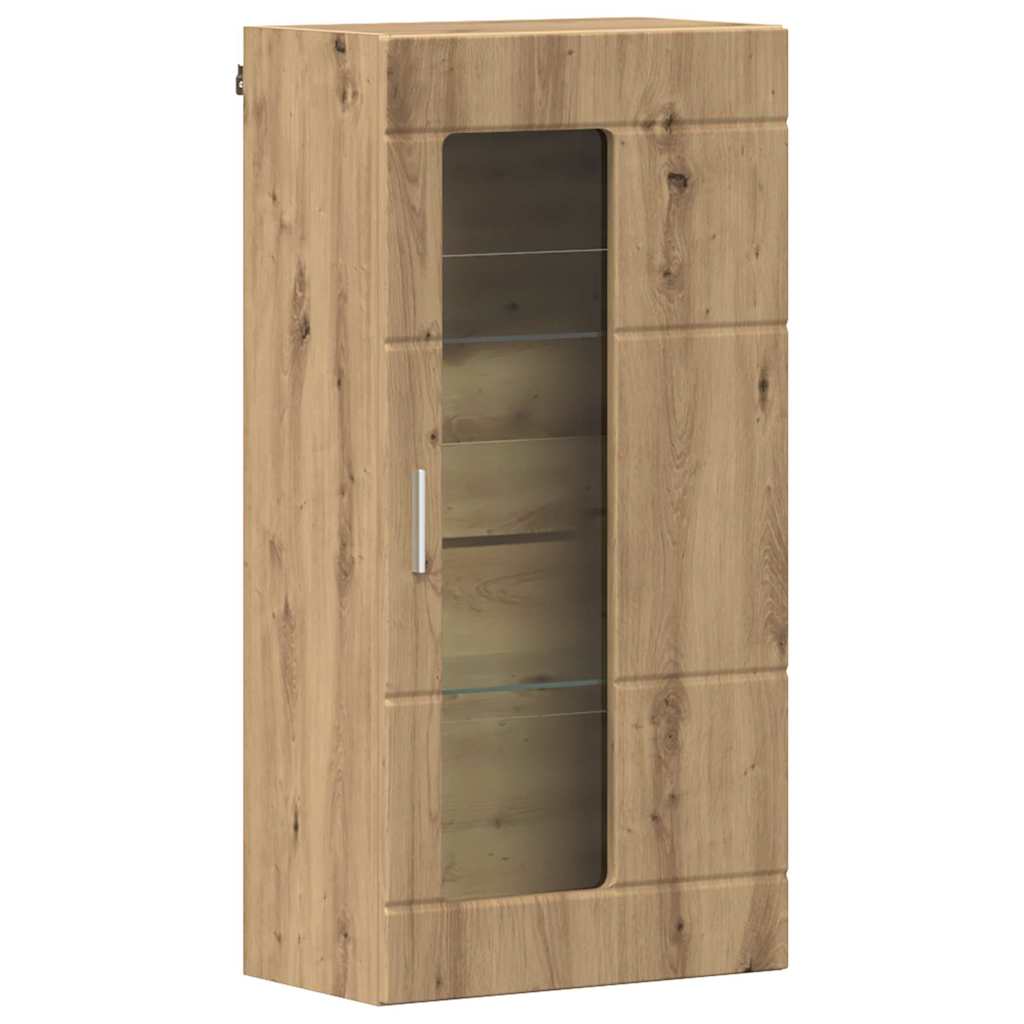 vidaXL Ντουλάπα τοίχου με ράφι Επιτοίχιο artisan δρυς 55 x 29 x 100 εκ
