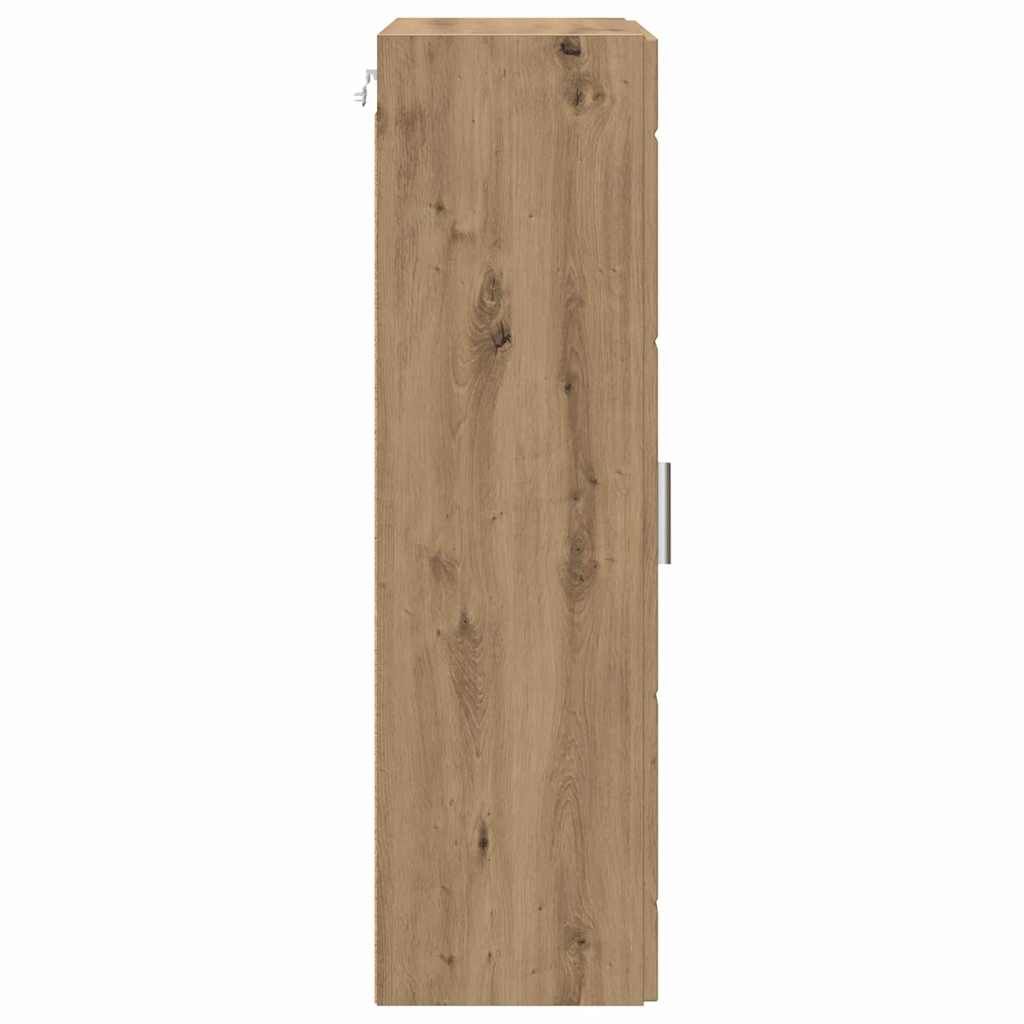 vidaXL Ντουλάπα τοίχου με ράφι Επιτοίχιο artisan δρυς 55 x 29 x 100 εκ