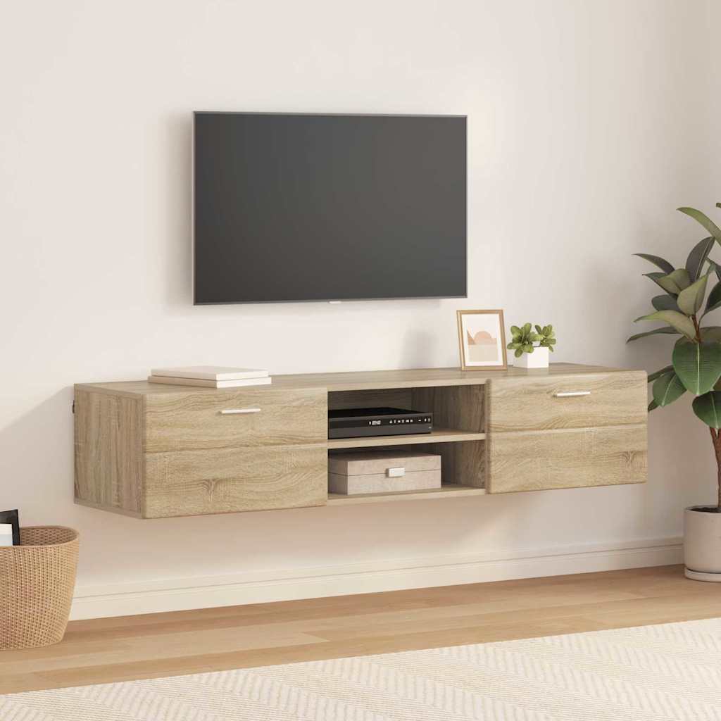 vidaXL Ντουλάπι TV Sonoma Δρυς 150 x 39 x 30 εκ Επεξεργασμένο ξύλο