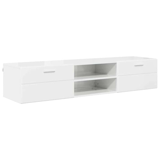 vidaXL Ντουλάπι TV με συρτάρι Γκρι σκυροδέματος 150 x 39 x 30 εκ