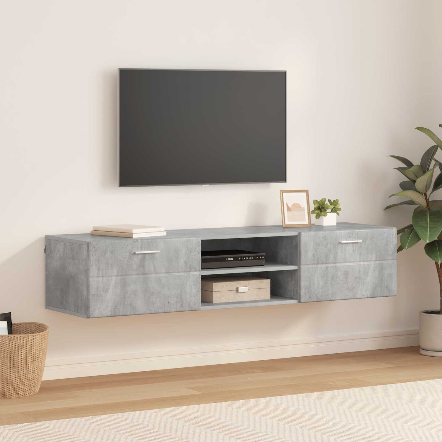 vidaXL Ξύλινο Ντουλάπι Υψηλής γυαλάδας λευκό 150 x 39 x 30 εκ