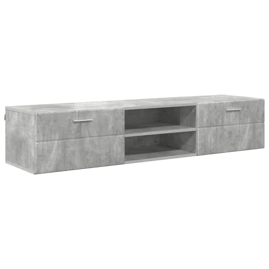 vidaXL Ντουλάπι TV με συρτάρι Γυαλιστερό λευκό 150 x 39 x 30 εκ