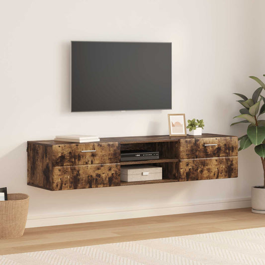 vidaXL Ξύλινο Ντουλάπι 150 x 39 x 30 εκ Καπνιστό Δρύς