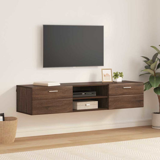 vidaXL Ντουλάπι TV Καφέ δρυς 150 x 39 x 30 εκ Επεξεργασμένο ξύλο