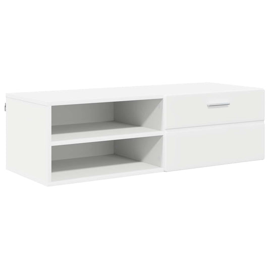 vidaXL Ξύλινο Ντουλάπι Λευκό 100,5 x 39 x 30 εκ Επεξεργασμένο ξύλο