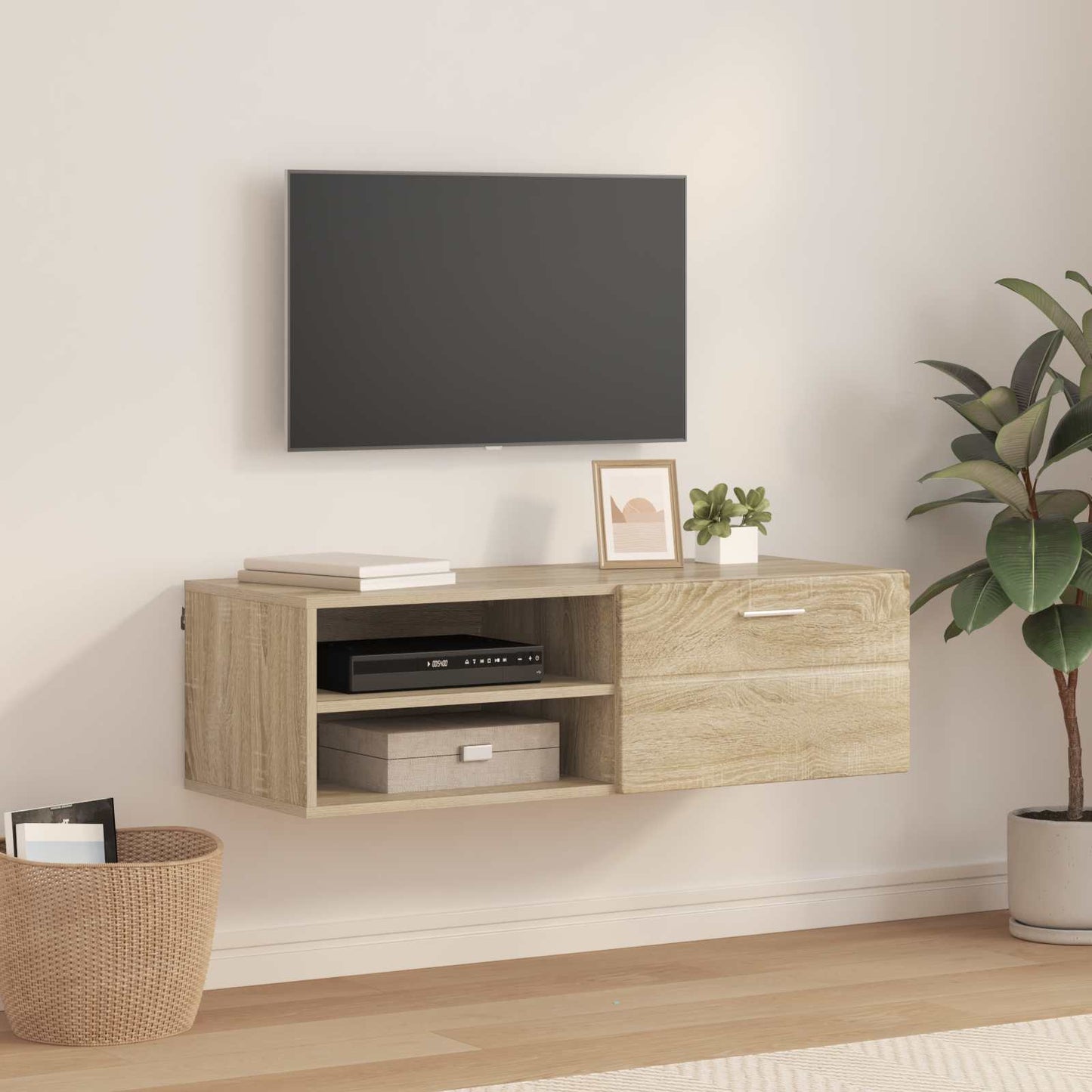 vidaXL Ξύλινο Ντουλάπι με συρτάρι Δρύς Sonoma 100,5 x 39 x 30 εκ