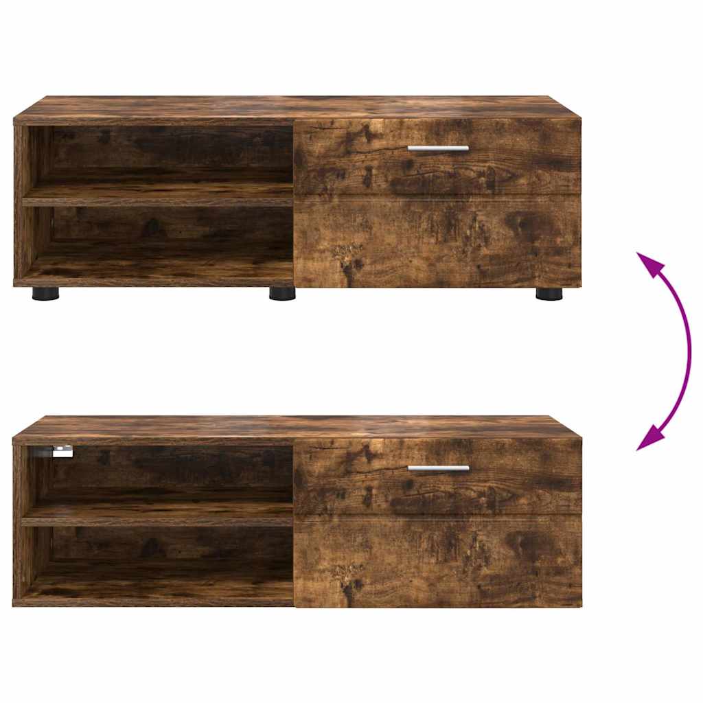 vidaXL Ντουλάπι TV Καπνιστή δρυς 100.5 x 39 x 30 εκ Επεξεργασμένο ξύλο