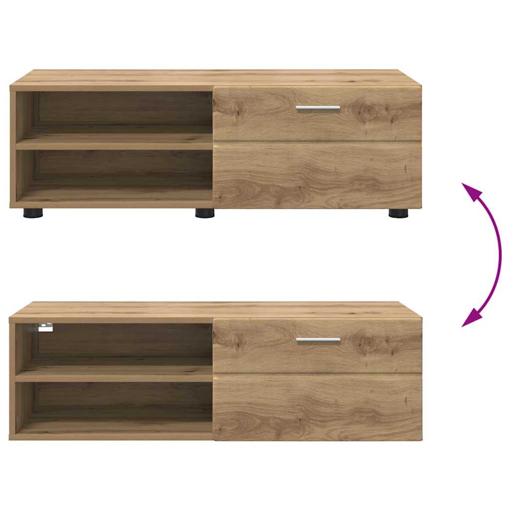 vidaXL Ντουλάπι TV artisan δρυς 100.5 x 39 x 30 εκ Επεξεργασμένο ξύλο