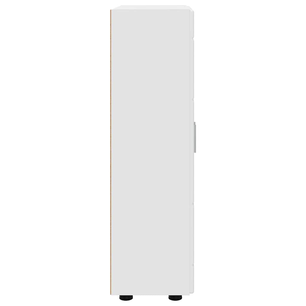 vidaXL Πλαϊνό γραφείο Λευκό 55,5 x 29 x 100 εκ Επεξεργασμένο ξύλο