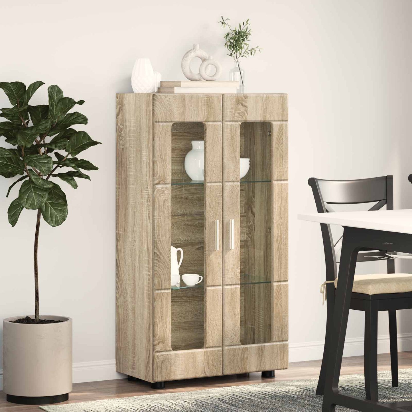 vidaXL Πλαϊνό γραφείο FLORIN 55,5 x 29 x 100 εκ Δρύς Sonoma