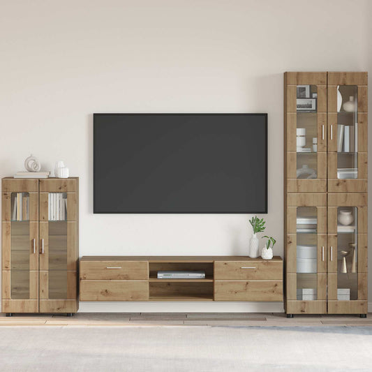 vidaXL Πλαϊνό γραφείο με ράφι FLORIN Artisan Oak 55,5 x 29 x 100 εκ