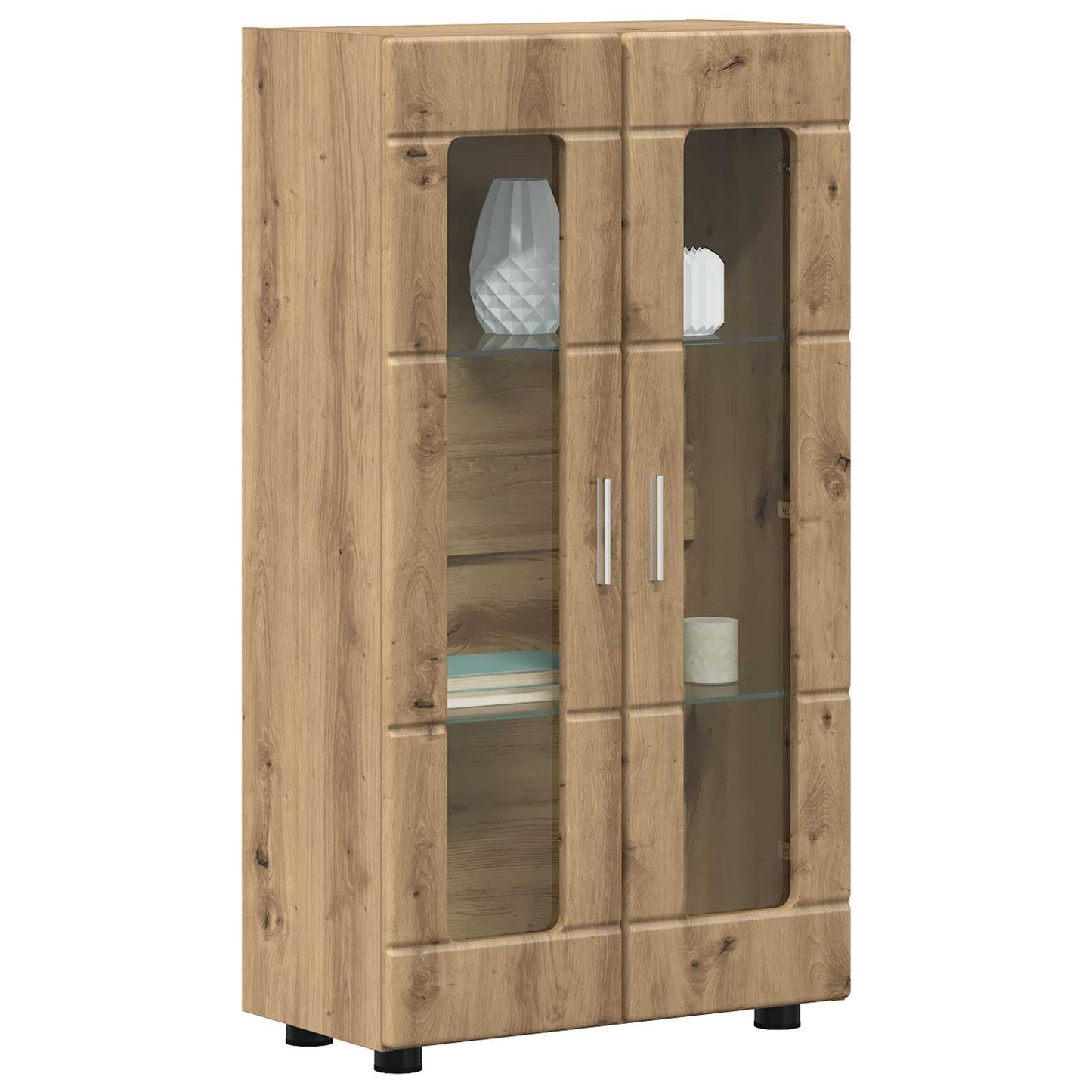 vidaXL Πλαϊνό γραφείο με ράφι FLORIN Artisan Oak 55,5 x 29 x 100 εκ