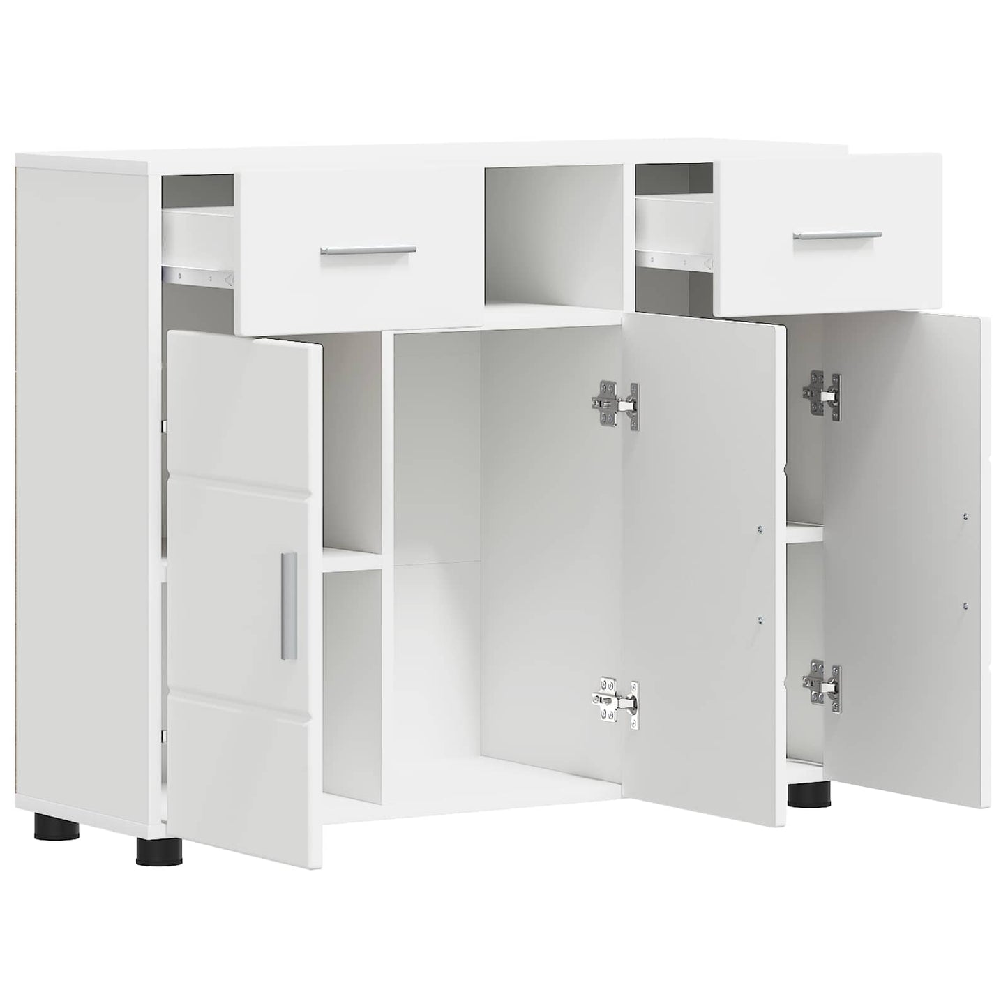 vidaXL Ξύλινο Ντουλάπι Λευκό 88,5 x 30,5 x 73 εκ Επεξεργασμένο ξύλο