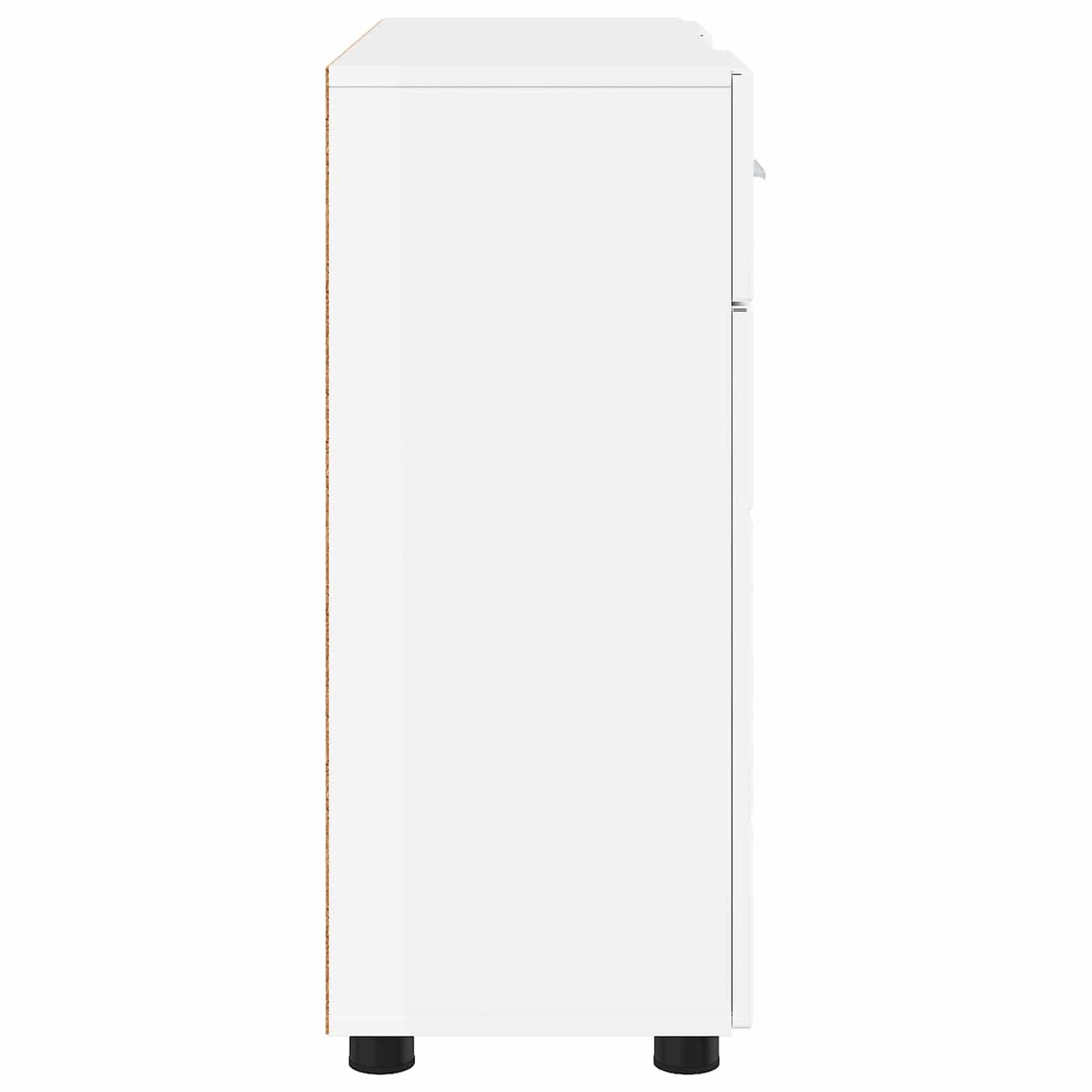 vidaXL Ξύλινο Ντουλάπι Υψηλής γυαλάδας λευκό 88,5 x 30,5 x 73 εκ