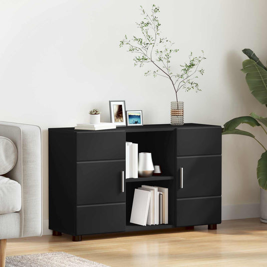 vidaXL Πλαϊνό γραφείο FLORIN 88,5 x 30,5 x 55,5 εκ Μαύρο
