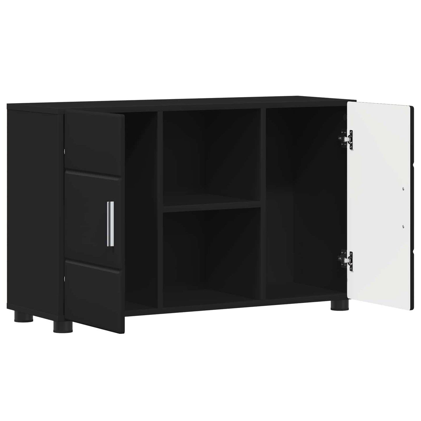 vidaXL Πλαϊνό γραφείο FLORIN 88,5 x 30,5 x 55,5 εκ Μαύρο