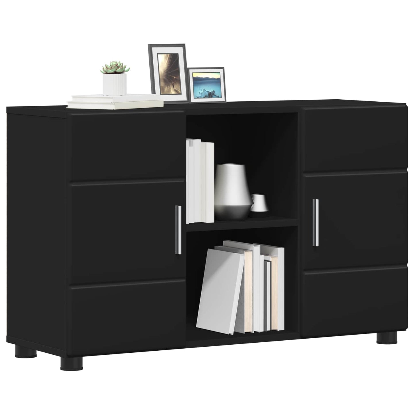 vidaXL Πλαϊνό γραφείο FLORIN 88,5 x 30,5 x 55,5 εκ Μαύρο