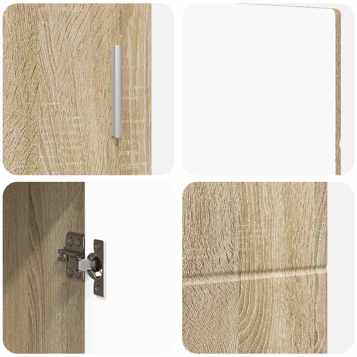 vidaXL Πλαϊνό γραφείο FLORIN 88,5 x 30,5 x 55,5 εκ Δρύς Sonoma