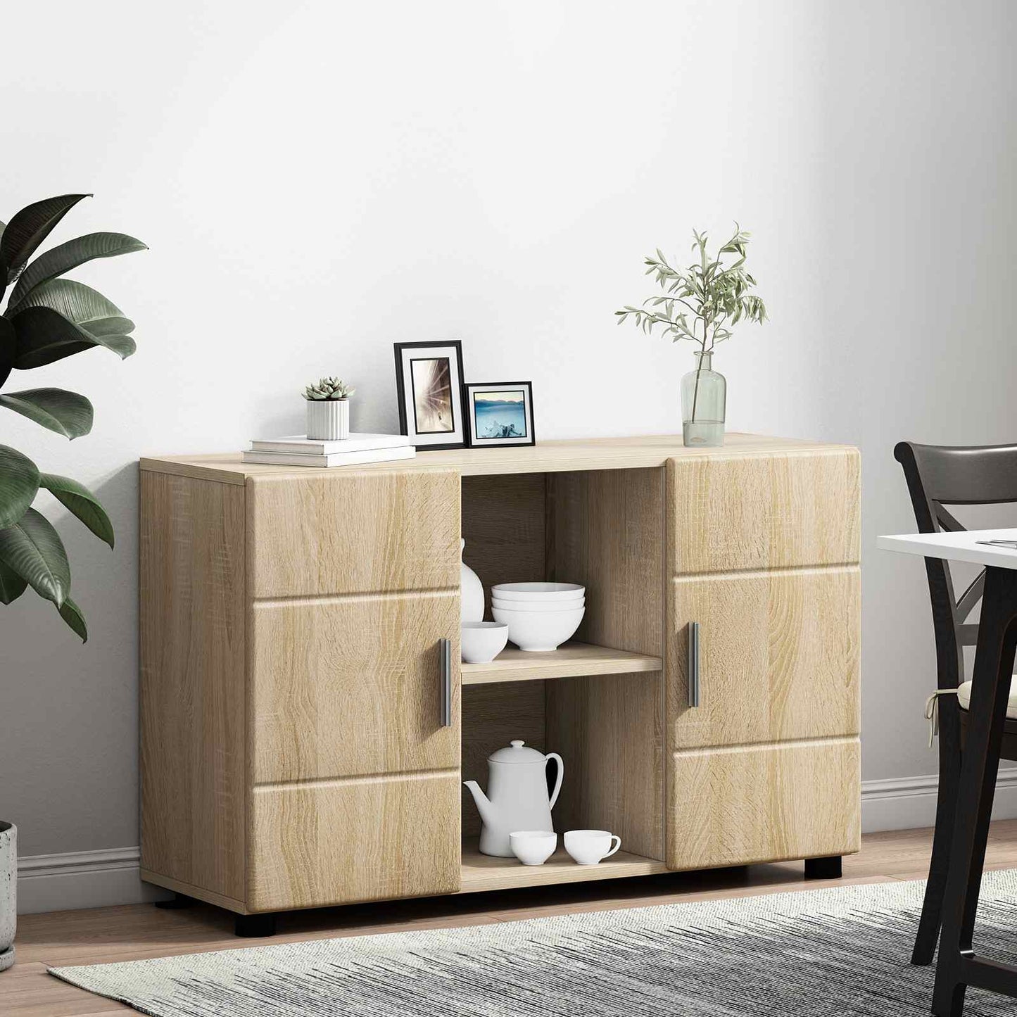 vidaXL Πλαϊνό γραφείο FLORIN 88,5 x 30,5 x 55,5 εκ Δρύς Sonoma