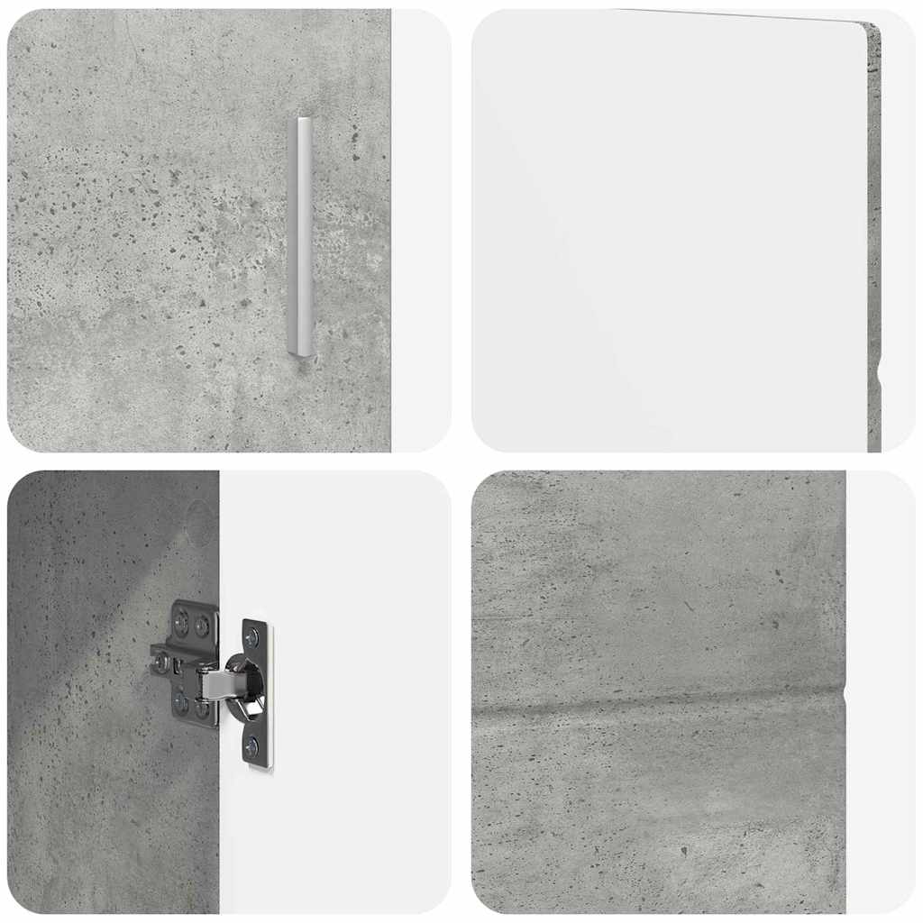 vidaXL Πλαϊνό γραφείο FLORIN Σκυρόδεμα Γκρι 88,5 x 30,5 x 55,5 εκ