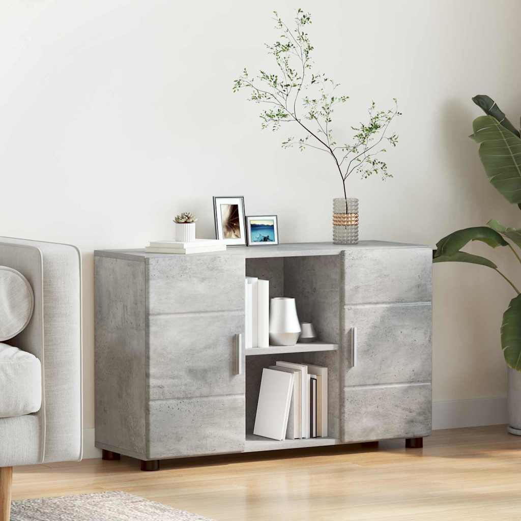 vidaXL Πλαϊνό γραφείο FLORIN Σκυρόδεμα Γκρι 88,5 x 30,5 x 55,5 εκ