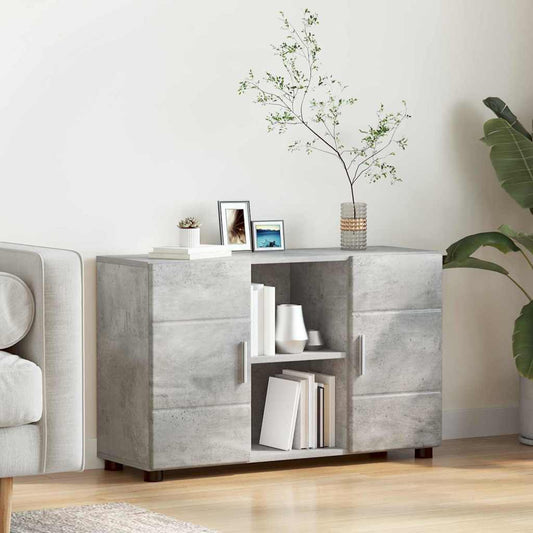 vidaXL Πλαϊνό γραφείο FLORIN 88,5 x 30,5 x 55,5 εκ Σκυρόδεμα Γκρι