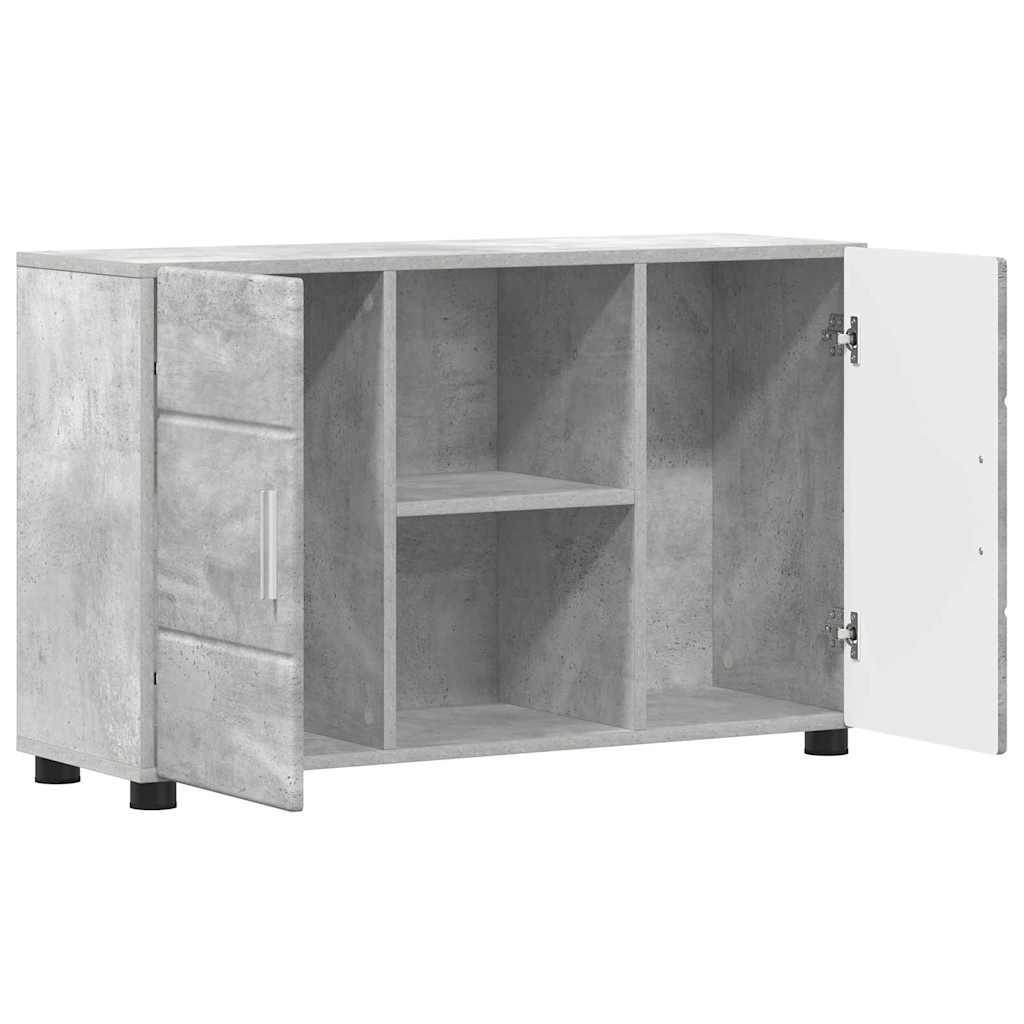 vidaXL Πλαϊνό γραφείο FLORIN Σκυρόδεμα Γκρι 88,5 x 30,5 x 55,5 εκ